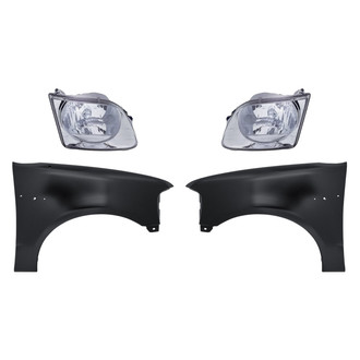 TruParts® - 4-Piece Kit (Driver and Passenger Side Headlights, Driver and Passenger Side Fenders) (Standard Line)