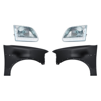 TruParts® - 4-Piece Kit (Driver and Passenger Side Headlights, Driver and Passenger Side Fenders) (Standard Line)