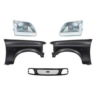 TruParts® - 5-Piece Kit (Driver and Passenger Side Headlights, Grille, Driver and Passenger Side Fenders) (Standard Line)