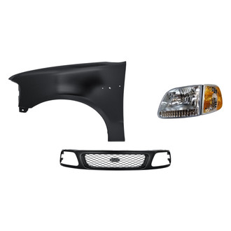 TruParts® - 3-Piece Kit (Driver Side Headlight, Grille, Front Driver Side Fender) (Standard Line)
