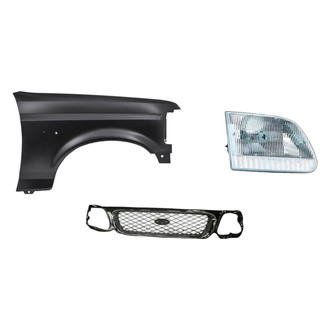 TruParts® - 3-Piece Kit (Passenger Side Headlight, Grille, Front Passenger Side Fender) (Standard Line)
