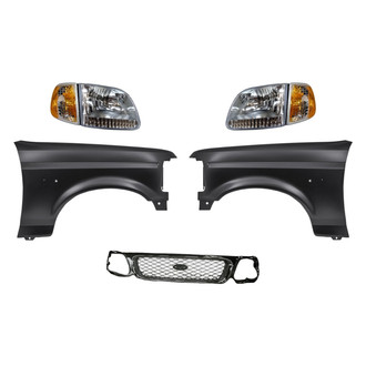 TruParts® - 5-Piece Kit (Driver and Passenger Side Headlights, Grille, Driver and Passenger Side Fenders) (Standard Line)
