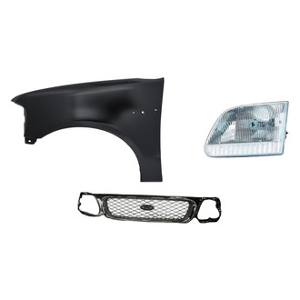 TruParts® - 3-Piece Kit (Driver Side Headlight, Grille, Front Driver Side Fender) (Standard Line)