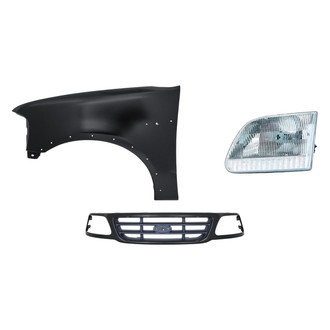 TruParts® - 3-Piece Kit (Driver Side Headlight, Grille, Front Driver Side Fender) (Standard Line)
