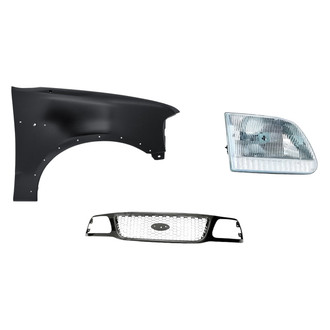 TruParts® - 3-Piece Kit (Passenger Side Headlight, Grille, Front Passenger Side Fender) (Standard Line)