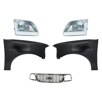 TruParts® - 5-Piece Kit (Driver and Passenger Side Headlights, Grille, Driver and Passenger Side Fenders) (Standard Line)