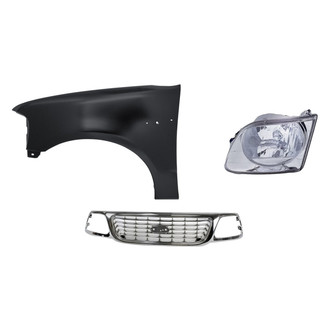 TruParts® - 3-Piece Kit (Driver Side Headlight, Grille, Front Driver Side Fender) (Standard Line)