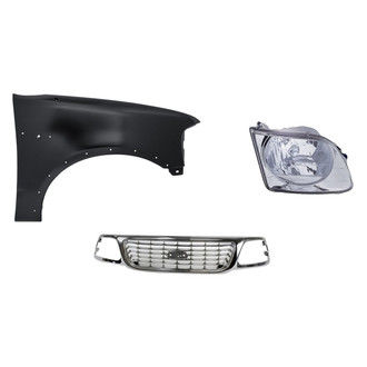 TruParts® - 3-Piece Kit (Passenger Side Headlight, Grille, Front Passenger Side Fender) (Standard Line)