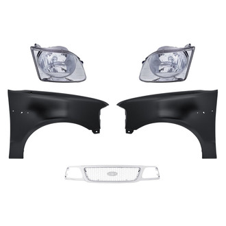 TruParts® - 5-Piece Kit (Driver and Passenger Side Headlights, Grille, Driver and Passenger Side Fenders) (Standard Line)