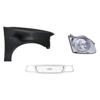 TruParts® - 3-Piece Kit (Passenger Side Headlight, Grille, Front Passenger Side Fender) (Standard Line)