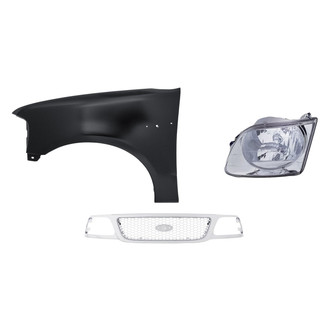 TruParts® - 3-Piece Kit (Driver Side Headlight, Grille, Front Driver Side Fender) (Standard Line)