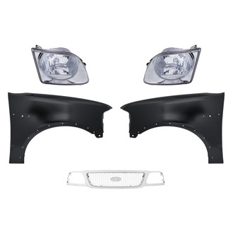 TruParts® - 5-Piece Kit (Driver and Passenger Side Headlights, Grille, Driver and Passenger Side Fenders) (Standard Line)
