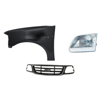 TruParts® - 3-Piece Kit (Driver Side Headlight, Grille, Front Driver Side Fender) (Standard Line)
