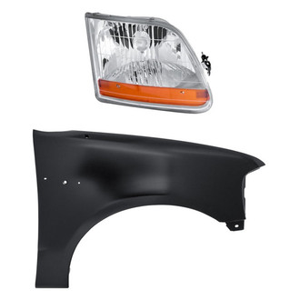 TruParts® - 2-Piece Kit (Passenger Side Headlight, Front Passenger Side Fender) (Standard Line)