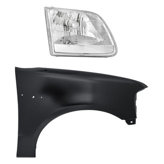 TruParts® - 2-Piece Kit (Passenger Side Headlight, Front Passenger Side Fender) (Standard Line)