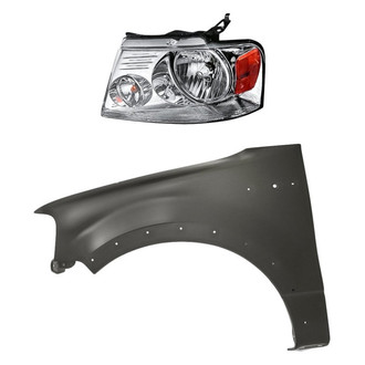 TruParts® - 2-Piece Kit (Driver Side Headlight, Front Driver Side Fender) (Standard Line)