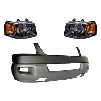 TruParts® - 3-Piece Kit (Driver and Passenger Side Headlights, Front Bumper Cover) (Standard Line)