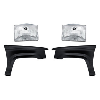 TruParts® - 4-Piece Kit (Driver and Passenger Side Headlights, Driver and Passenger Side Fenders) (Standard Line)