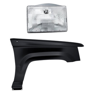 TruParts® - 2-Piece Kit (Passenger Side Headlight, Front Passenger Side Fender) (Standard Line)