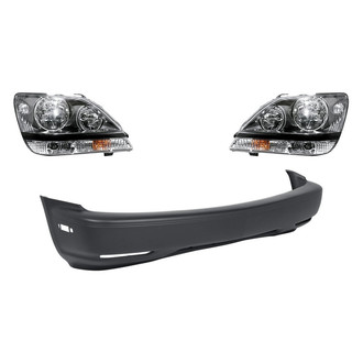 TruParts® - 3-Piece Kit (Driver and Passenger Side Headlights, Front Bumper Cover) (Standard Line)