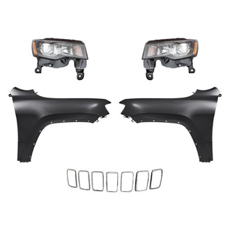TruParts® - 5-Piece Kit (Driver and Passenger Side Headlights, Grille Molding, Driver and Passenger Side Fenders) (Standard Line)