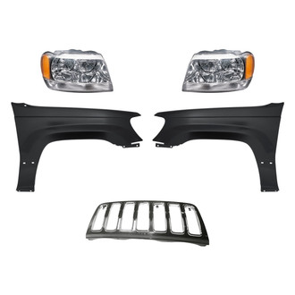 TruParts® - 5-Piece Kit (Driver and Passenger Side Headlights, Grille, Driver and Passenger Side Fenders) (Standard Line)