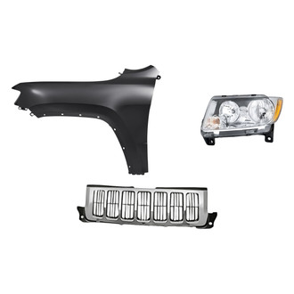 TruParts® - 3-Piece Kit (Driver Side Headlight, Grille, Front Driver Side Fender) (Standard Line)