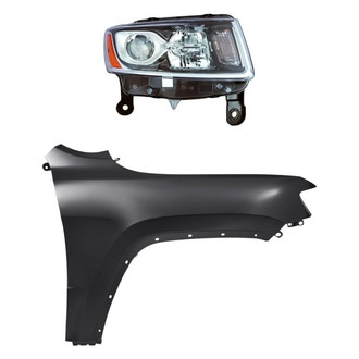 TruParts® - 2-Piece Kit (Passenger Side Headlight, Front Passenger Side Fender) (Standard Line)