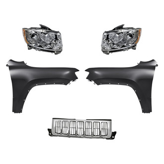 TruParts® - 5-Piece Kit (Driver and Passenger Side Headlights, Grille, Driver and Passenger Side Fenders) (Standard Line)