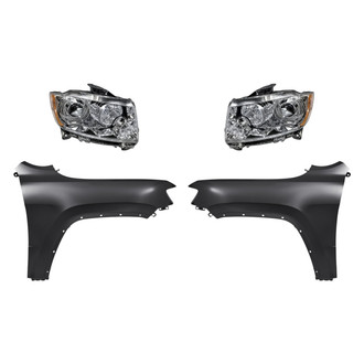 TruParts® - 4-Piece Kit (Driver and Passenger Side Headlights, Driver and Passenger Side Fenders) (Standard Line)