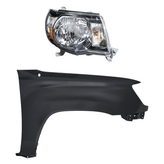 TruParts® - 2-Piece Kit (Passenger Side Headlight, Front Passenger Side Fender) (Standard Line)