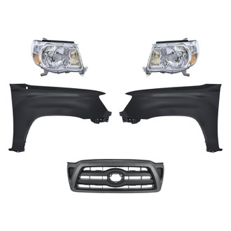 TruParts® - 5-Piece Kit (Driver and Passenger Side Headlights, Grille, Driver and Passenger Side Fenders) (Standard Line)