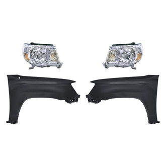 TruParts® - 4-Piece Kit (Driver and Passenger Side Headlights, Driver and Passenger Side Fenders) (Standard Line)