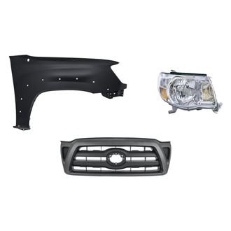 TruParts® - 3-Piece Kit (Passenger Side Headlight, Grille, Front Passenger Side Fender) (Standard Line)