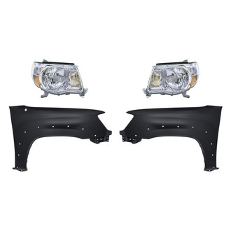 TruParts® - 4-Piece Kit (Driver and Passenger Side Headlights, Driver and Passenger Side Fenders) (Standard Line)