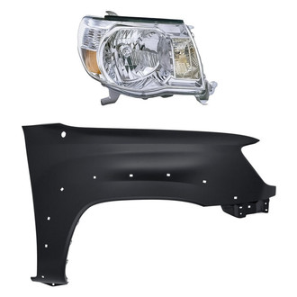 TruParts® - 2-Piece Kit (Passenger Side Headlight, Front Passenger Side Fender) (CAPA Certified)