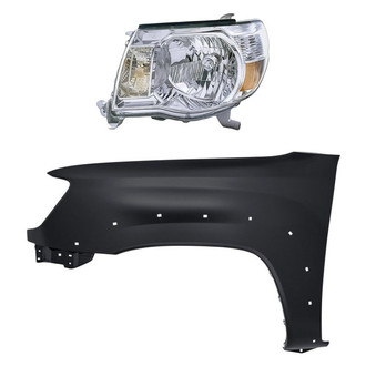TruParts® - 2-Piece Kit (Driver Side Headlight, Front Driver Side Fender) (CAPA Certified)