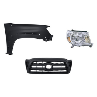 TruParts® - 3-Piece Kit (Passenger Side Headlight, Grille, Front Passenger Side Fender) (Standard Line)