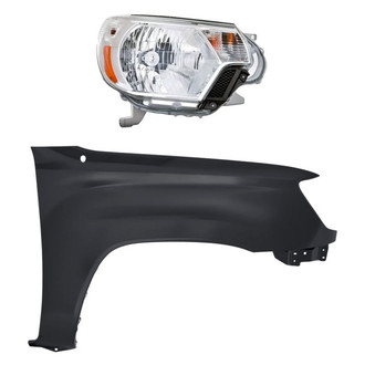 TruParts® - 2-Piece Kit (Passenger Side Headlight, Front Passenger Side Fender) (Standard Line)