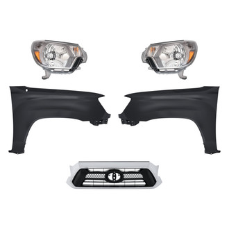TruParts® - 5-Piece Kit (Driver and Passenger Side Headlights, Grille, Driver and Passenger Side Fenders) (Standard Line)