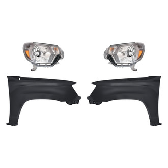 TruParts® - 4-Piece Kit (Driver and Passenger Side Headlights, Driver and Passenger Side Fenders) (Standard Line)