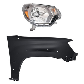 TruParts® - 2-Piece Kit (Passenger Side Headlight, Front Passenger Side Fender) (Standard Line)