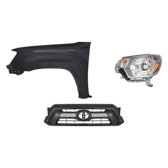 TruParts® - 3-Piece Kit (Driver Side Headlight, Grille, Front Driver Side Fender) (Standard Line)