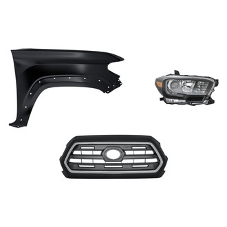 TruParts® - 3-Piece Kit (Passenger Side Headlight, Grille, Front Passenger Side Fender) (Standard Line)