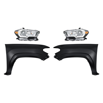 TruParts® - 4-Piece Kit (Driver and Passenger Side Headlights, Driver and Passenger Side Fenders) (Standard Line)