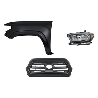 TruParts® - 3-Piece Kit (Driver Side Headlight, Grille, Front Driver Side Fender) (Standard Line)