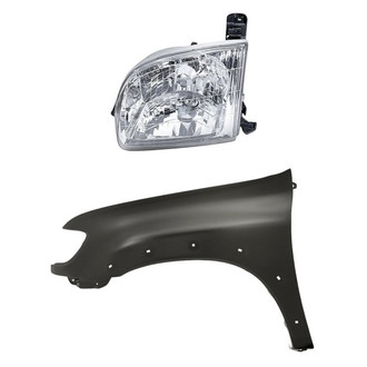 TruParts® - 2-Piece Kit (Driver Side Headlight, Front Driver Side Fender) (Standard Line)