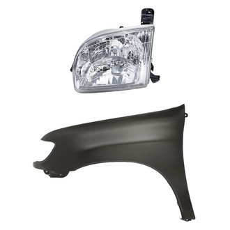 TruParts® - 2-Piece Kit (Driver Side Headlight, Front Driver Side Fender) (Standard Line)