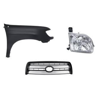 TruParts® - 3-Piece Kit (Passenger Side Headlight, Grille, Front Passenger Side Fender) (Standard Line)