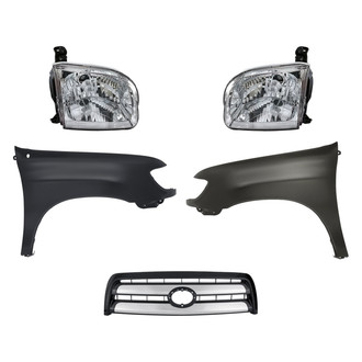 TruParts® - 5-Piece Kit (Driver and Passenger Side Headlights, Grille, Driver and Passenger Side Fenders) (Standard Line)